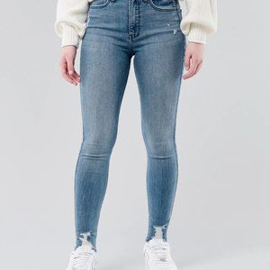 hollister ultra high rise super skinny jeans 5